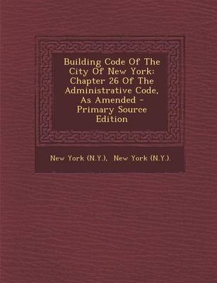Book cover for Building Code of the City of New York