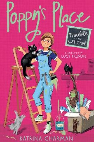 Cover of Trouble at the Cat Café