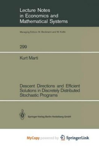 Cover of Descent Directions and Efficient Solutions in Discretely Distributed Stochastic Programs