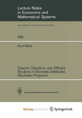 Cover of Descent Directions and Efficient Solutions in Discretely Distributed Stochastic Programs