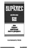 Book cover for Blitzkreig and Other Plays