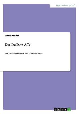 Book cover for Der De-Loys-Affe