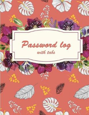 Book cover for Password Log with Tabs