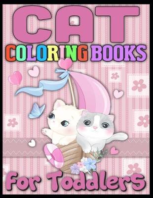 Book cover for cat coloring books for toddlers