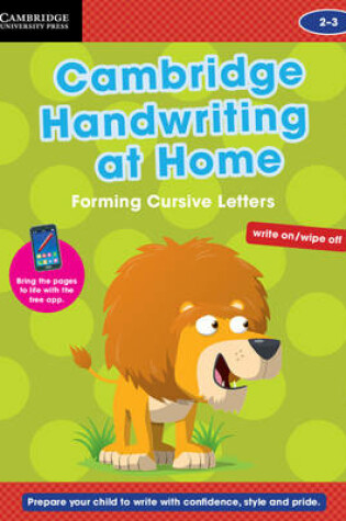 Cover of Cambridge Handwriting at Home: Forming Cursive Letters