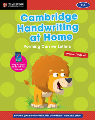 Book cover for Cambridge Handwriting at Home: Forming Cursive Letters