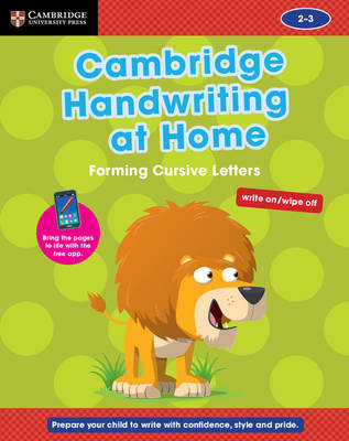 Cover of Cambridge Handwriting at Home: Forming Cursive Letters