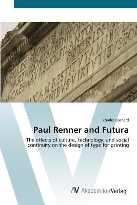 Book cover for Paul Renner and Futura