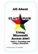 Book cover for All About CLAiT Plus Using Microsoft Access 2007