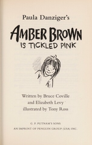 Book cover for Amber Brown Is Tickled Pink