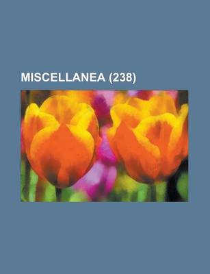 Book cover for Miscellanea (238)