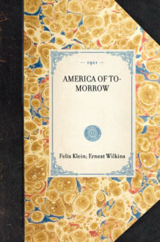 Cover of America of To-Morrow