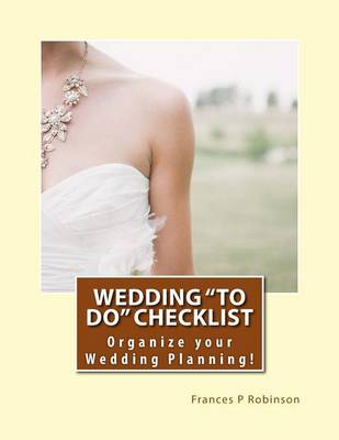 Book cover for Wedding To Do Checklist