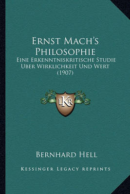 Book cover for Ernst Mach's Philosophie