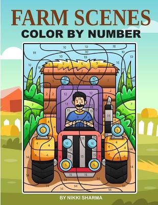 Book cover for Farm Scenes Color By Number