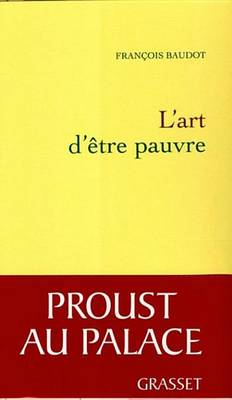 Book cover for L'Art D'Etre Pauvre