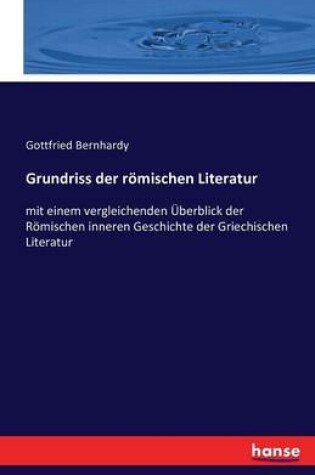 Cover of Grundriss der römischen Literatur