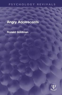 Book cover for Angry Adolescents