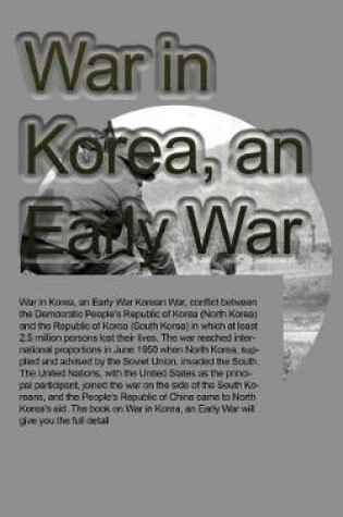 Cover of War in Korea, an Early War