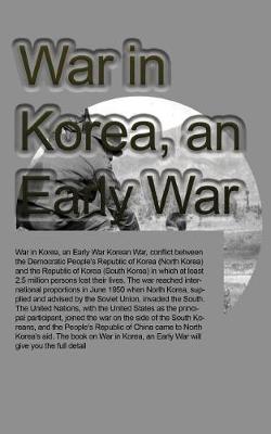 Book cover for War in Korea, an Early War