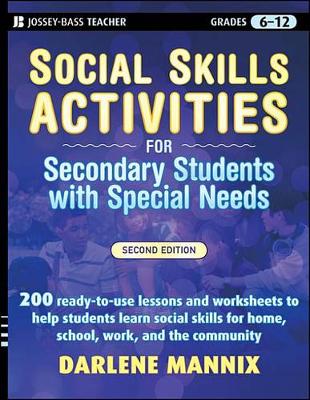 Book cover for Social Skills Activities for Secondary Students with Special Needs