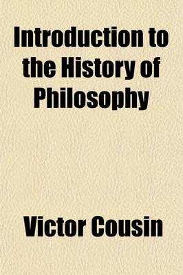 Book cover for Introduction to the History of Philosophy