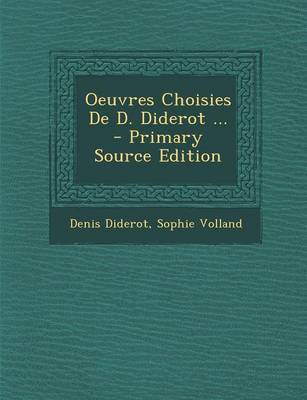 Book cover for Oeuvres Choisies de D. Diderot ...