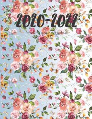 Book cover for 2020-2022 Three 3 Year Planner Bouquet Flowers Monthly Calendar Gratitude Agenda Schedule Organizer