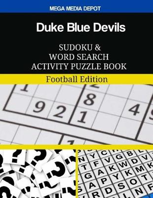 Book cover for Duke Blue Devils Sudoku and Word Search Activity Puzzle Book