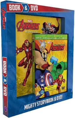 Book cover for Marvel Avengers Book & DVD