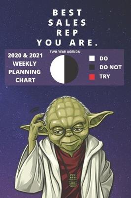 Book cover for 2020 & 2021 Two-Year Weekly Planner For Sales Rep Job - Funny Yoda Quote Appointment Book Gift - Two Year Agenda Notebook