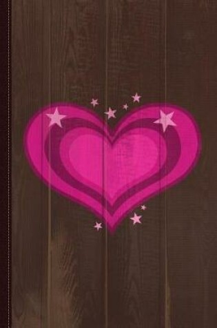 Cover of Pink Heart Valentine Journal Notebook