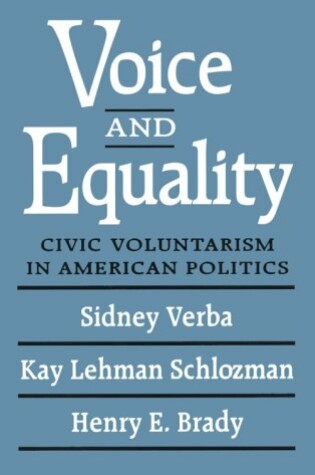 Cover of Voice and Equality
