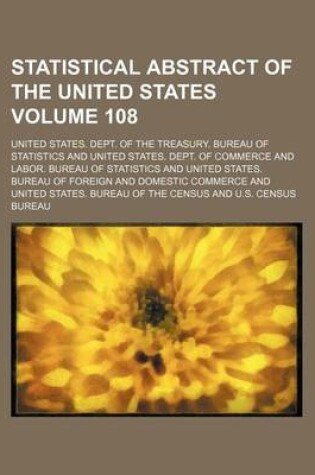 Cover of Statistical Abstract of the United States Volume 108