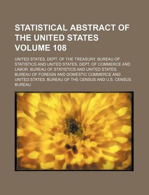 Book cover for Statistical Abstract of the United States Volume 108