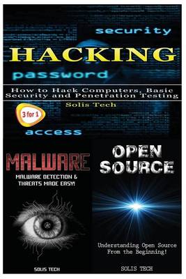 Book cover for Hacking + Malware + Open Source