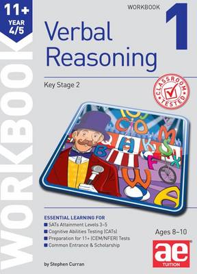 Book cover for 11+ Verbal Reasoning Year 4/5 Workbook 1