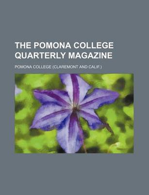 Book cover for The Pomona College Quarterly Magazine