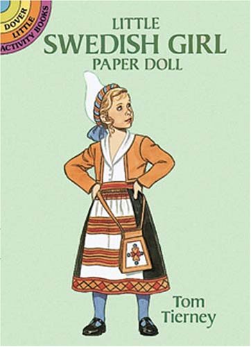 Book cover for Little Swedish Girl Paper Doll