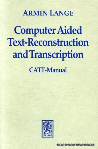 Book cover for Computer Aided Text-Reconstruction and Transcription