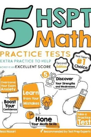 Cover of 5 HSPT Math Practice Tests