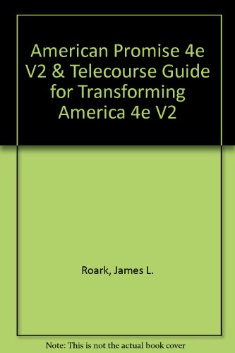 Book cover for American Promise 4e V2 & Telecourse Guide for Transforming America 4e V2