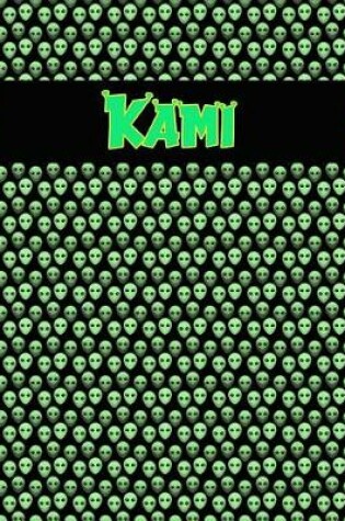 Cover of 120 Page Handwriting Practice Book with Green Alien Cover Kami