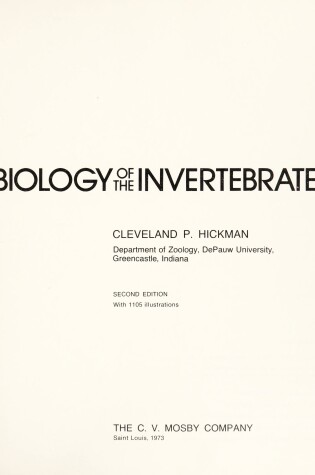 Cover of Biology of the Invertebrates