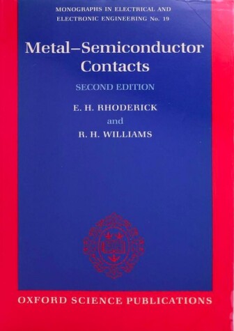 Book cover for Metal-semiconductor Contacts