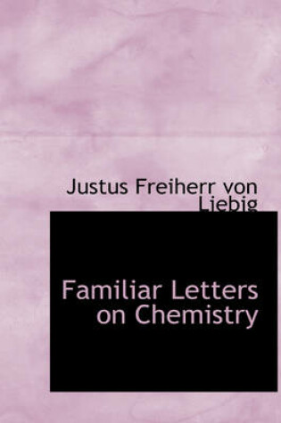 Cover of Familiar Letters on Chemistry