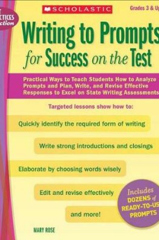 Cover of Writing to Prompts for Success on the Test