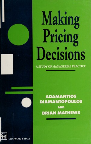 Book cover for MAKING PRICING DECISIONS