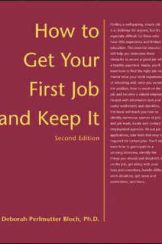 Cover of How to Get Your First Job and Keep It