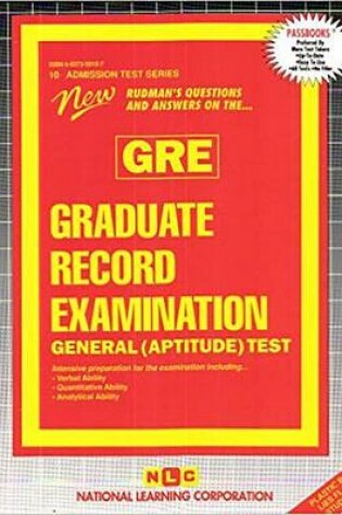 Cover of GRADUATE RECORD EXAMINATION-GENERAL (APTITUDE) TEST (GRE)